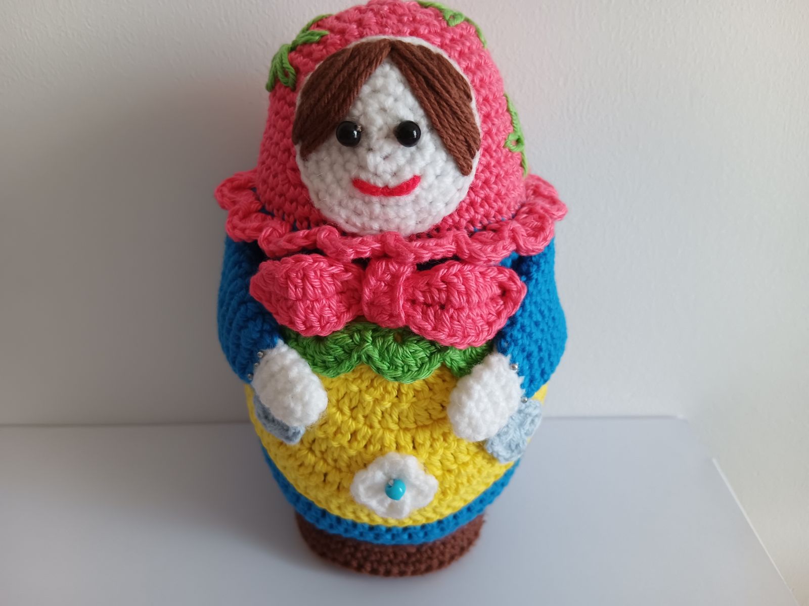 Blog-Inhaltsbild für 'Kostenlose Häkelanleitung für Matroschka Puppe'