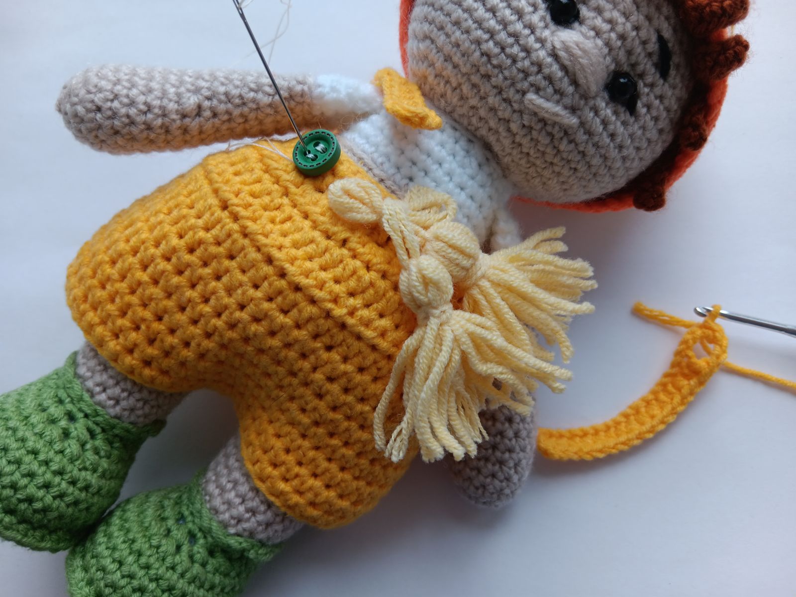 Blog-Inhaltsbild für 'Kostenlose Häkelanleitung für Puppe Orange'