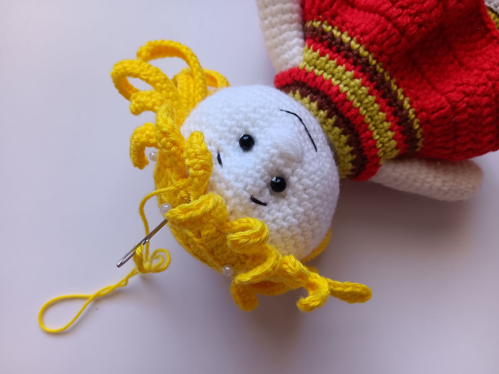 Blog-Inhaltsbild für 'Fliegenpilz-Puppe häkeln. Kostenlose Anleitung'