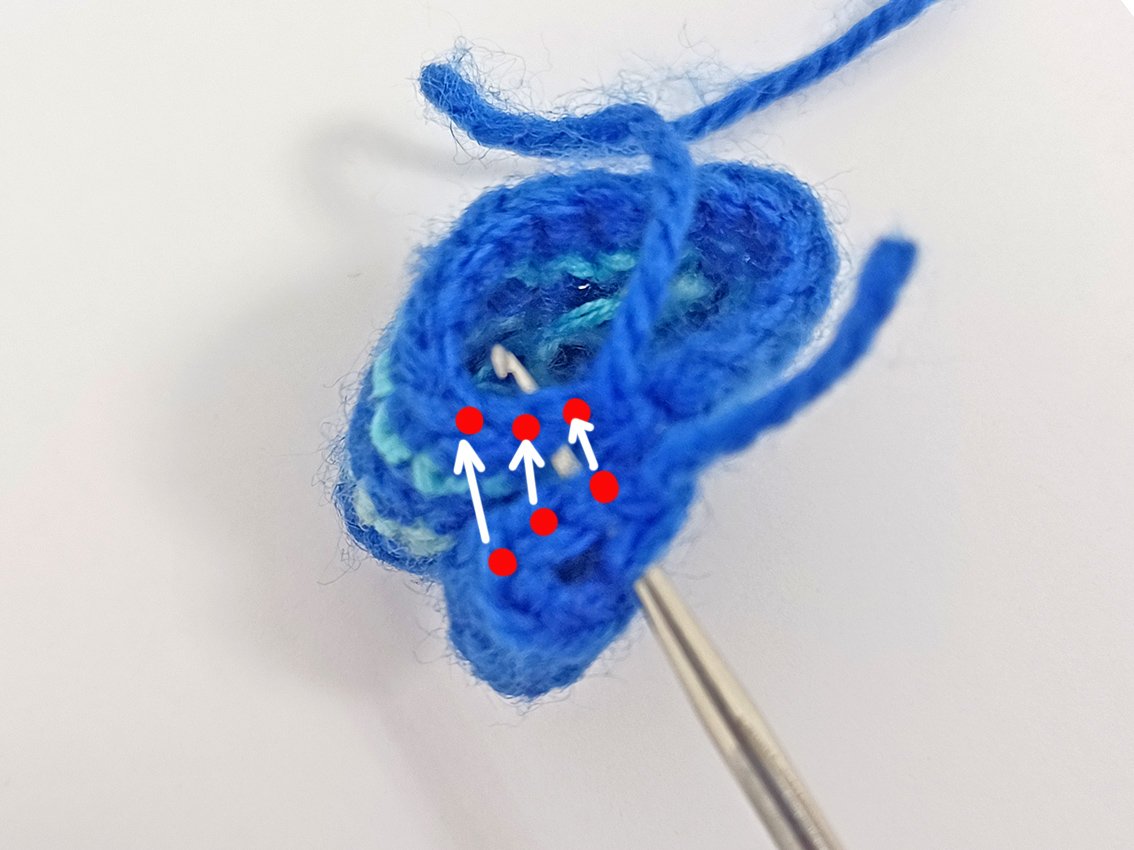 Blog content image for 'Three Christmas tree decorations made from leftover yarn'