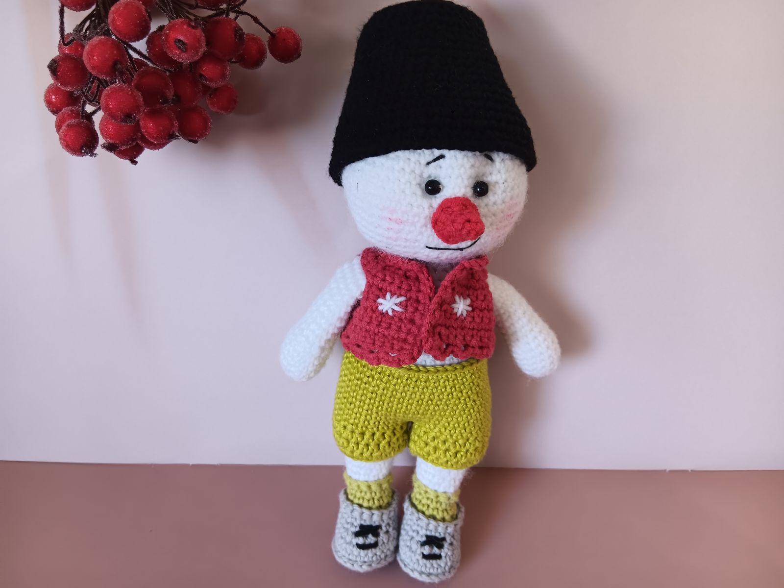 Blog-Inhaltsbild für 'Schneemann häkeln. Kostenlose Anleitung'