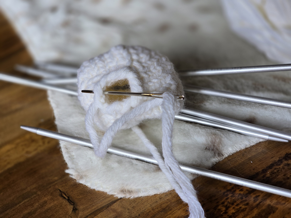 Blog-Inhaltsbild für 'Kostenlose Strickanleitung für einen Schneemann'