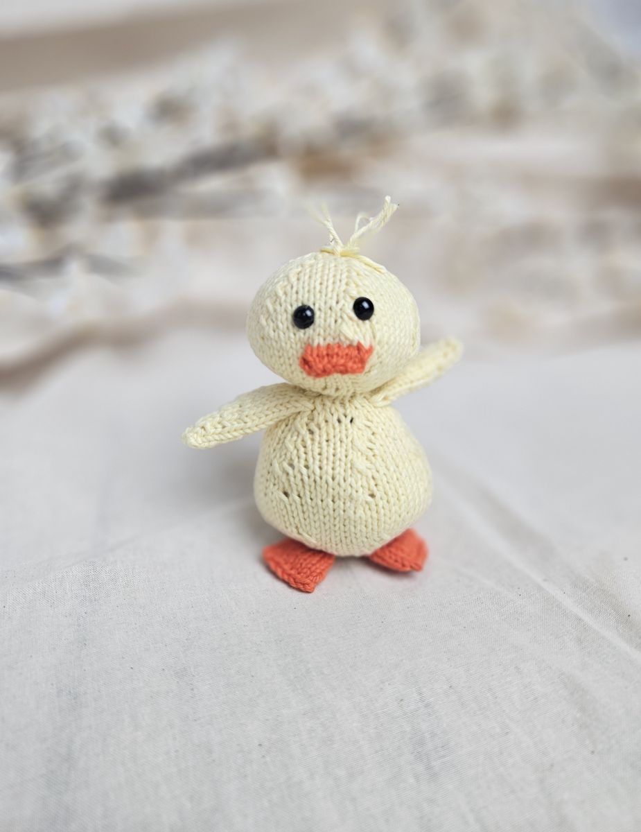 Blog-Inhaltsbild für 'Kostenlose Strickanleitung das süßes Küken'