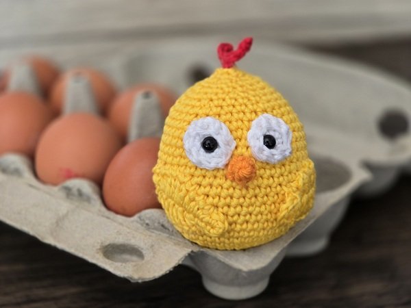 Blog-Inhaltsbild für 'Kostenlose Häkelanleitung für ein Küken'