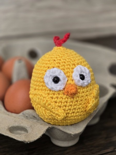 Blog-Inhaltsbild für 'Kostenlose Häkelanleitung für ein Küken'