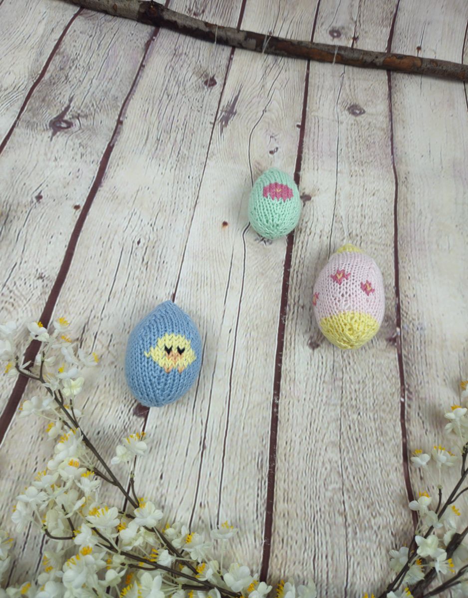 Blog content image for 'Free Knitting Pattern for Easter Egg Decorations'