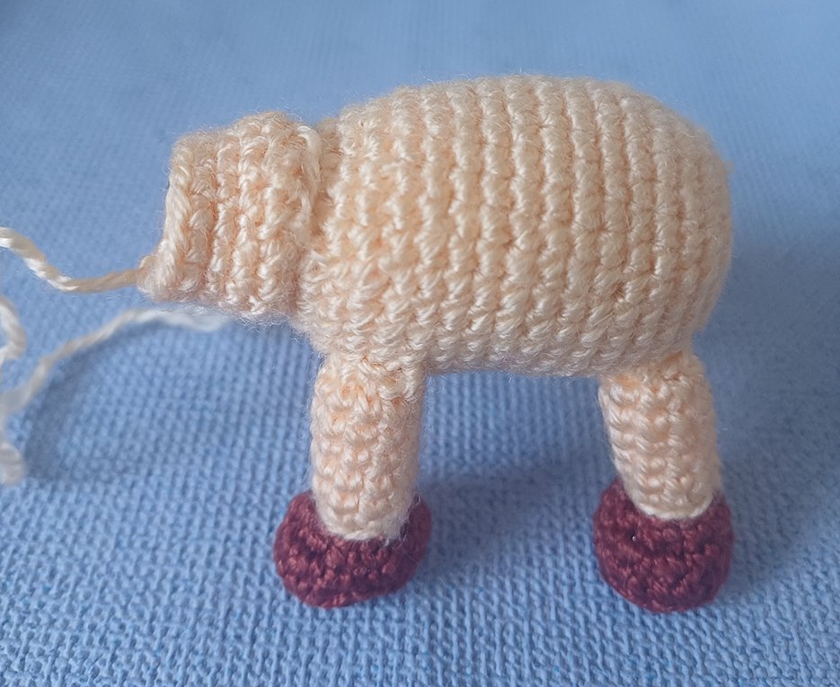 Blog-Inhaltsbild für 'Ein Schaf aus Garnknäuel'