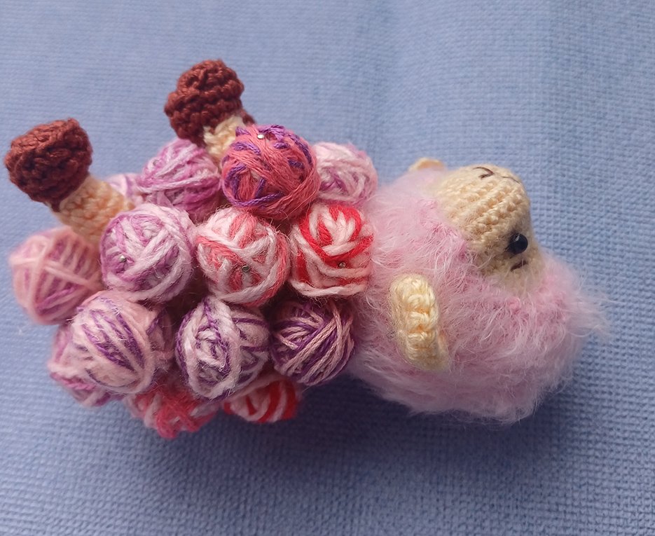 Blog-Inhaltsbild für 'Ein Schaf aus Garnknäuel'