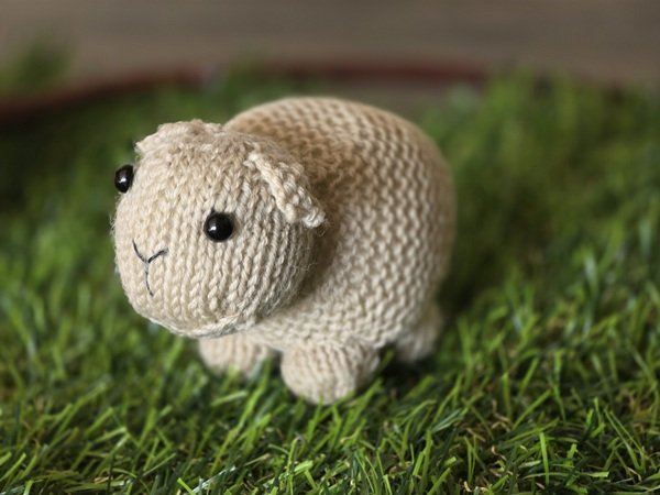 Blog-Inhaltsbild für 'Kostenlose Strickanleitung für ein Schaf'