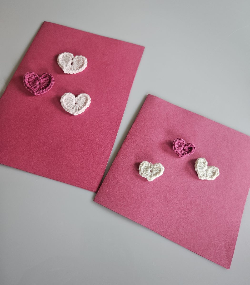 Blog content image for 'Make a Heartfelt DIY Card with Cute Crocheted Hearts'