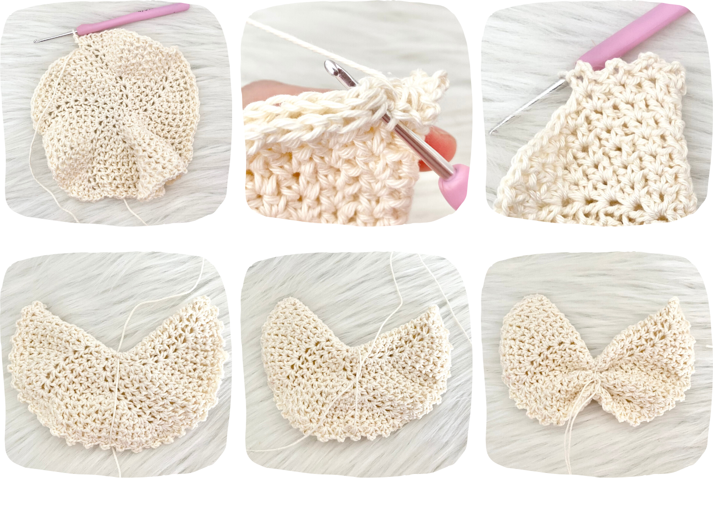 Blog-Inhaltsbild für 'Kokon und Flügel für die Raupe Bellis, kostenlose Häkelanleitung von Wolldiamant'