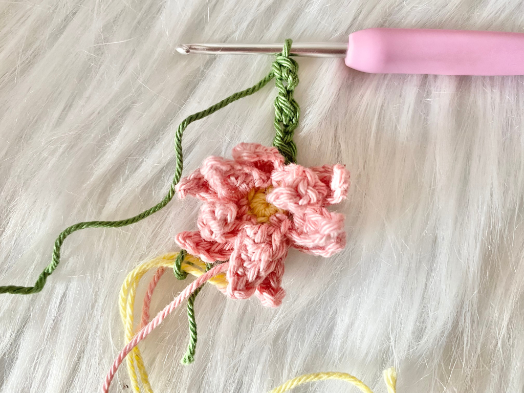 Blog-Inhaltsbild für 'Blumenmädchen Noemi trifft Biene Bea, kostenlose Häkelanleitung von Wolldiamant'