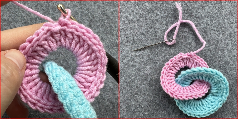 Blog-Inhaltsbild für 'Schlüsselanhänger aus Wollresten - Häkelanleitung auch für Häkelanfänger'