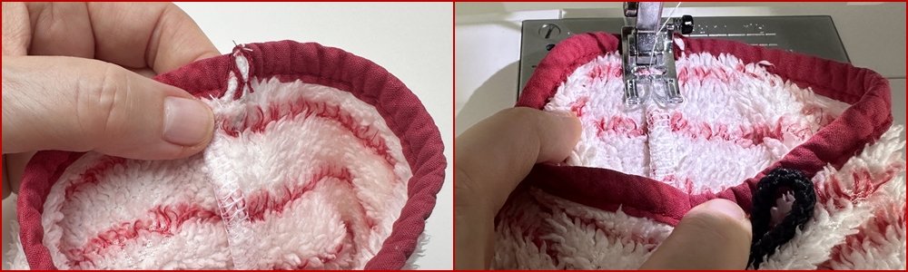 Blog-Inhaltsbild für 'Aus Alt mach Neu: Waschhandschuhe aus altem Bademantel nähen'