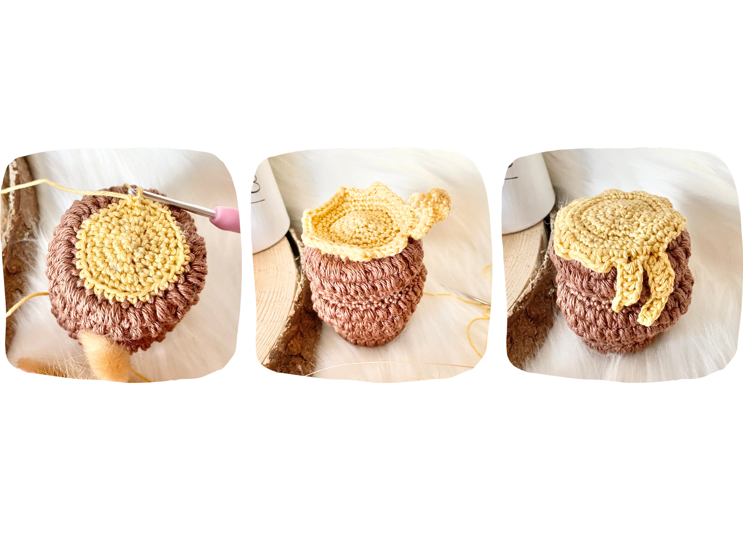 Blog-Inhaltsbild für 'Biene Bea, kostenlose Häkelanleitung von Wolldiamant'