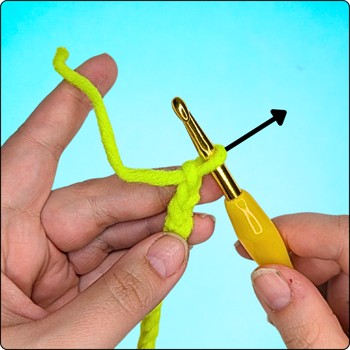 Blog-Inhaltsbild für '🧶 Häkeln für Kinder – Teil 1: Die ersten Schritte'