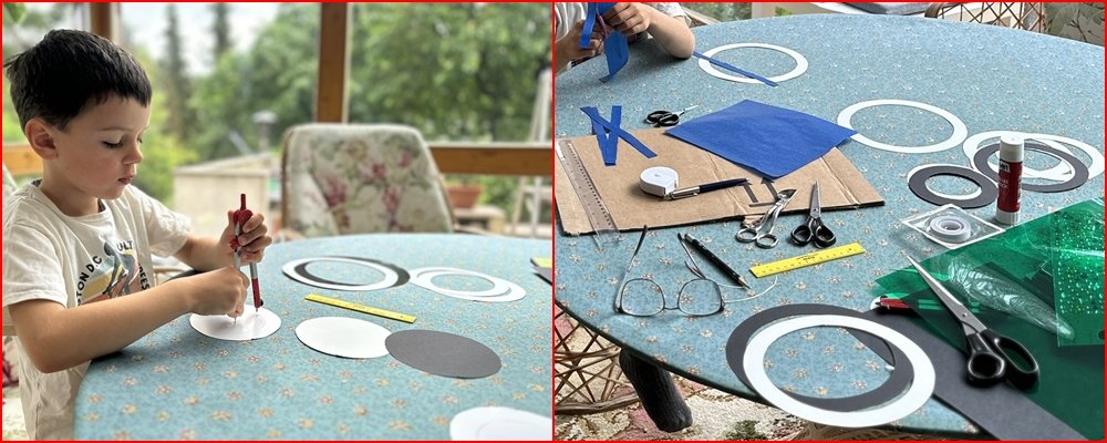 Blog-Inhaltsbild für 'Basteln mit Kindern: Bunte Windräder aus farbigen Transparentpapieren'