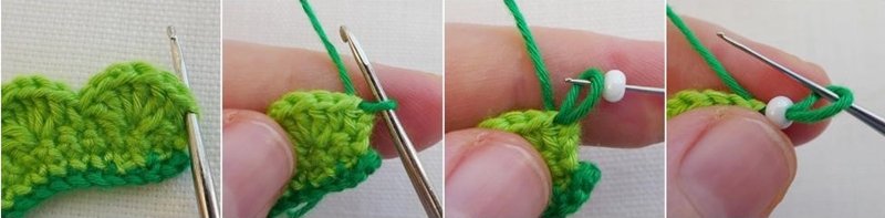 Blog-Inhaltsbild für 'Kostenlose Häkelanleitung: 3D-Blüten mit und ohne Perlen häkeln'