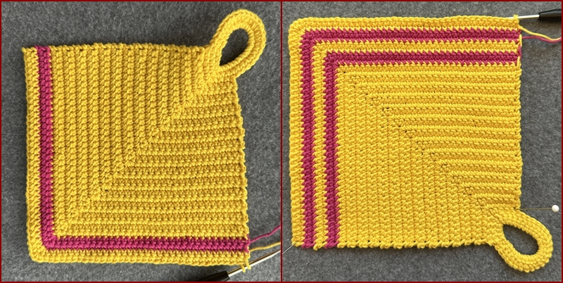 Blog-Inhaltsbild für 'Topflappen häkeln für Anfänger'