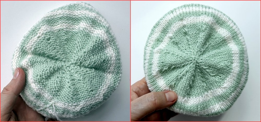 Blog-Inhaltsbild für 'Strickanleitung Babymützen in zeitlosem Design'