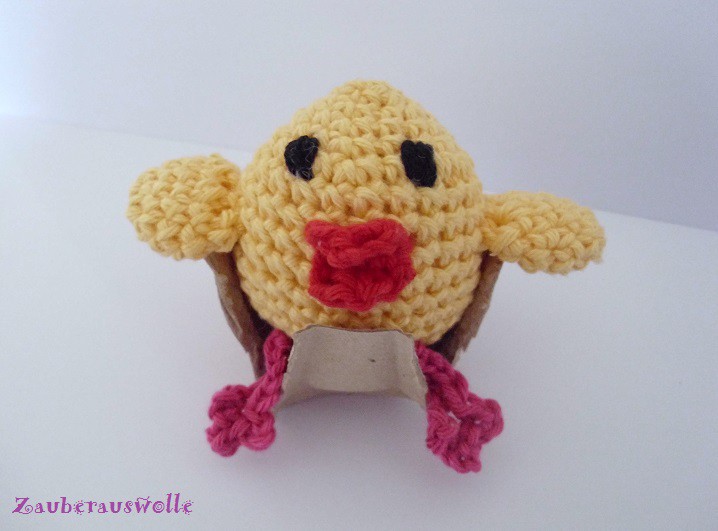 Blog-Inhaltsbild für 'Osterei Küken häkeln - DIY-kostenlose Anleitung'