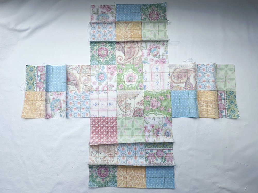 Blog-Inhaltsbild für 'Kindertasche im Patchwork-Style - Kostenlose Nähanleitung'