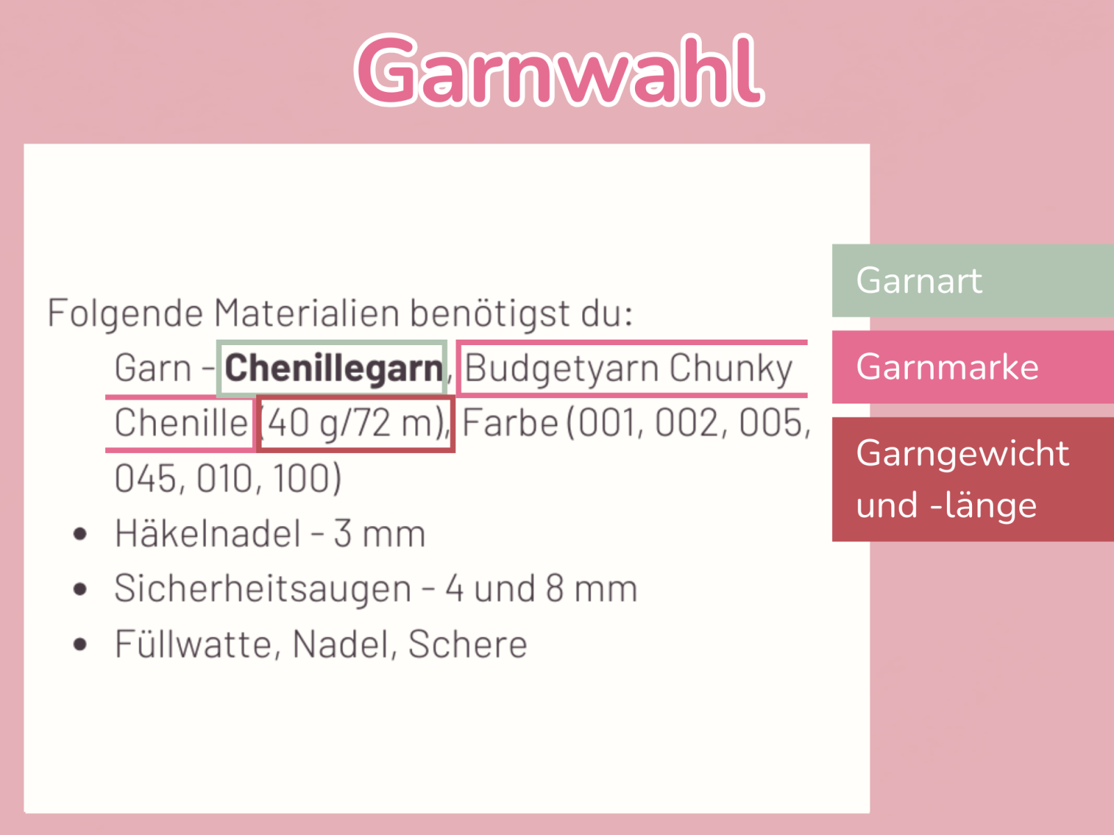 Blog-Inhaltsbild für 'Wie man Häkelanleitungen für Amigurumis richtig liest – mit Beispiel'
