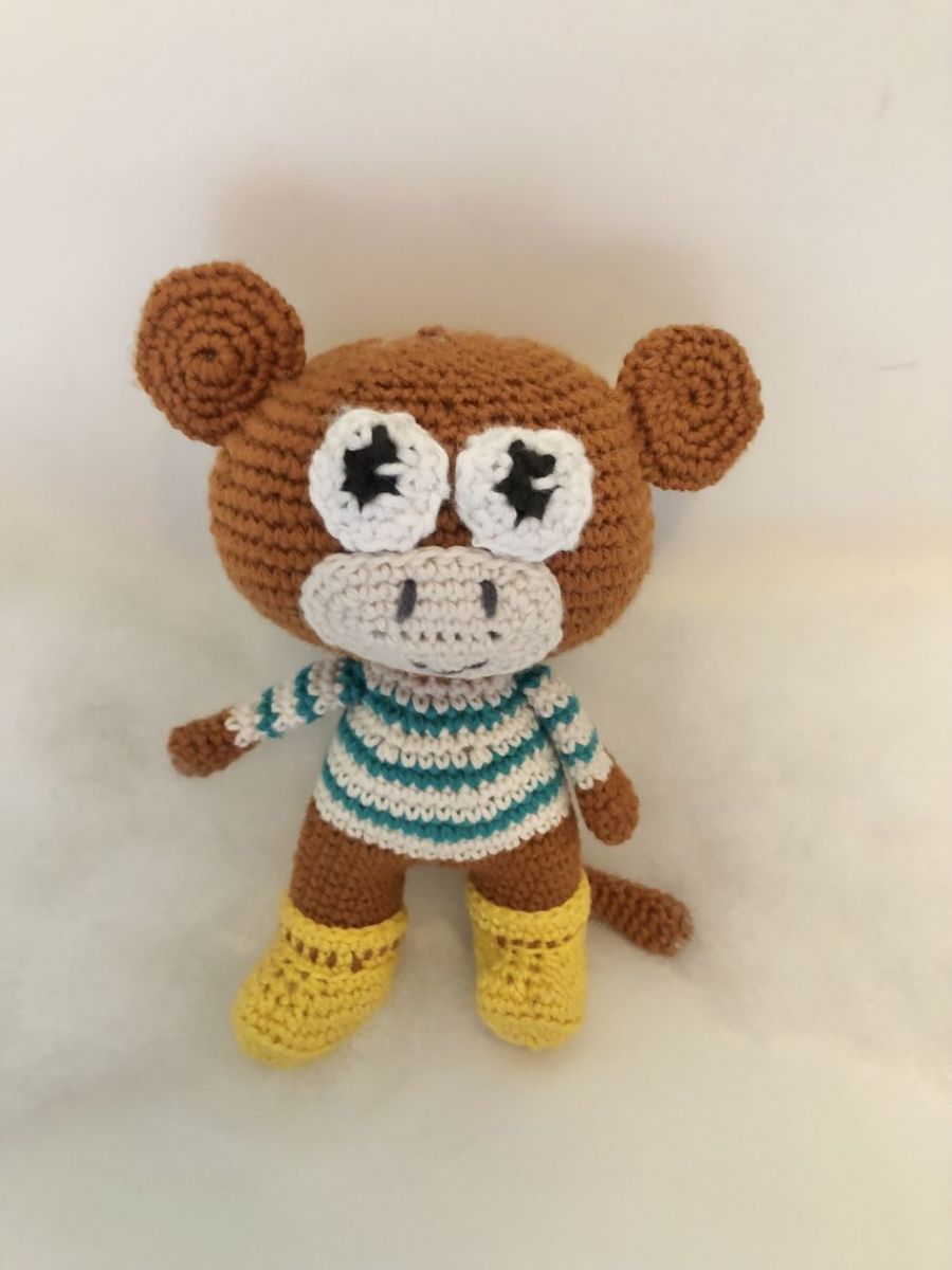 Blog-Inhaltsbild für 'Kostenlose Häkelanleitung Affe'