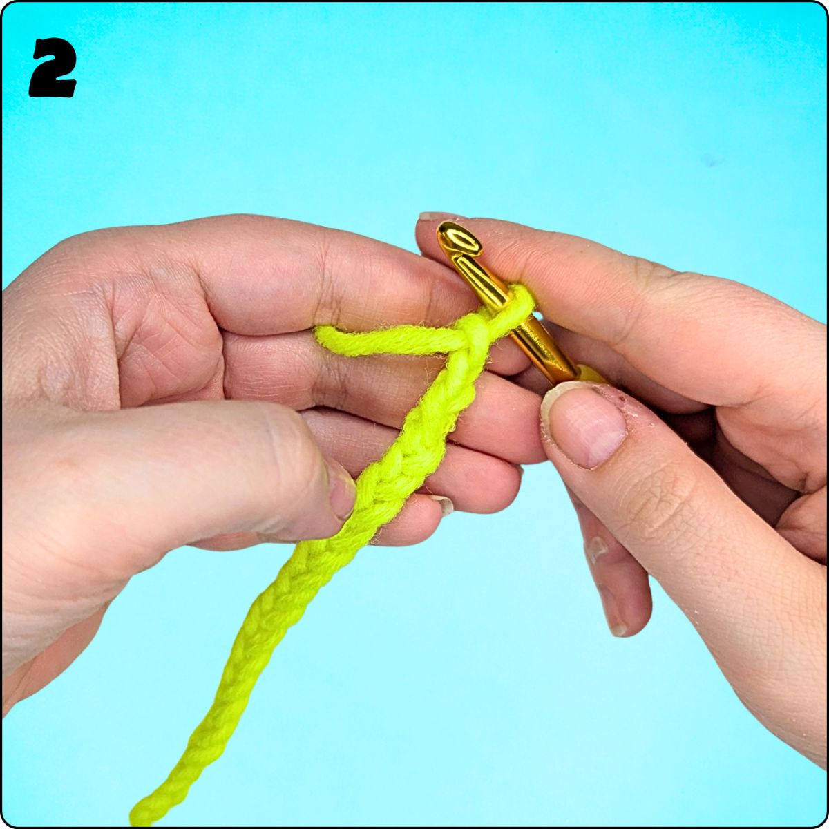 Blog-Inhaltsbild für '🧶 Häkeln für Kinder – Teil 1: Die ersten Schritte'
