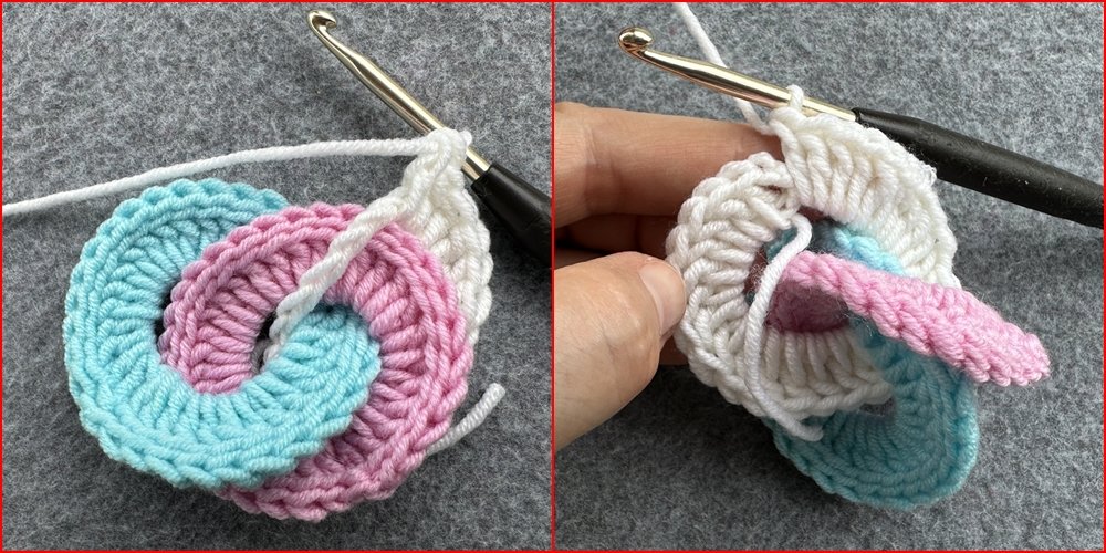 Blog-Inhaltsbild für 'Schlüsselanhänger aus Wollresten - Häkelanleitung auch für Häkelanfänger'