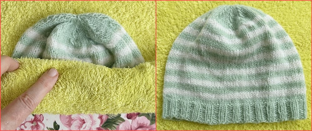Blog-Inhaltsbild für 'Strickanleitung Babymützen in zeitlosem Design'