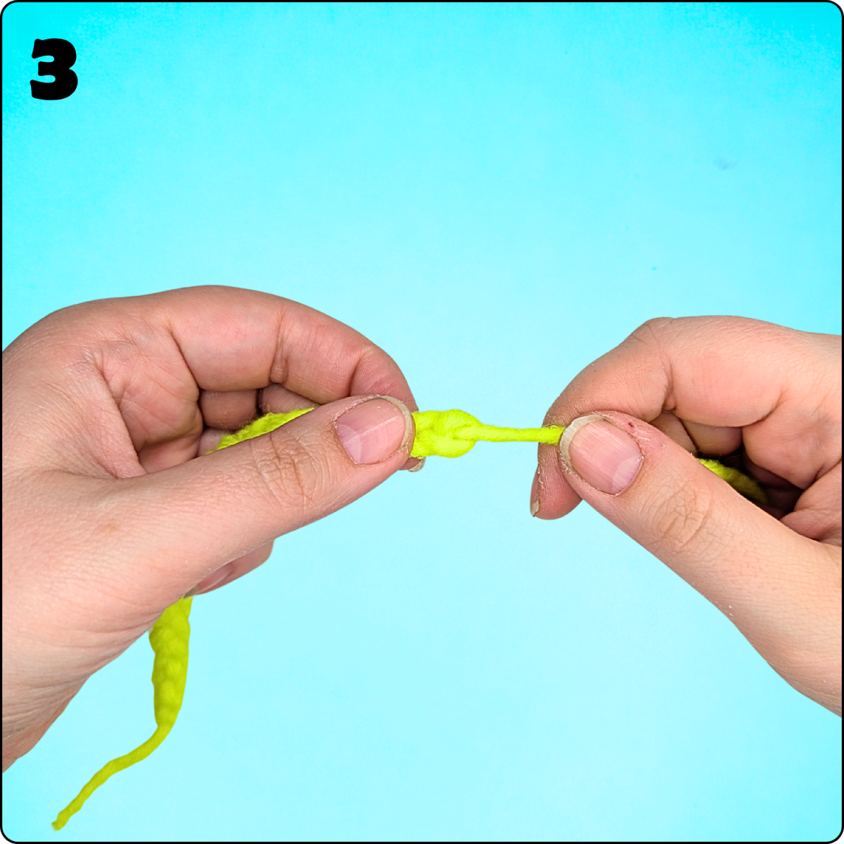 Blog-Inhaltsbild für '🧶 Häkeln für Kinder – Teil 1: Die ersten Schritte'