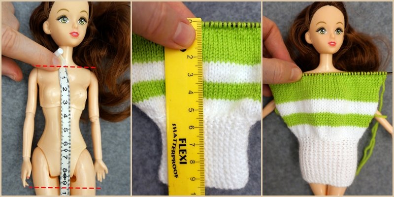 Blog-Inhaltsbild für 'Oversized-Minikleidchen für kleine Puppen - Kostenlose Strickanleitung'