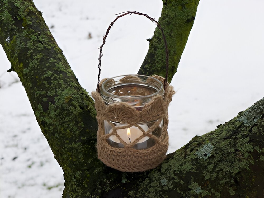 Blog-Inhaltsbild für 'Wollreste - Ideen und Anregungen + Gratis Häkelanleitung für ein Windlicht'