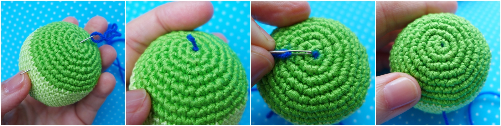 Blog-Inhaltsbild für 'Spielball für Kinder ... Zielwerfen, Büchsenwerfen usw. -  Gratis Häkelanleitung'