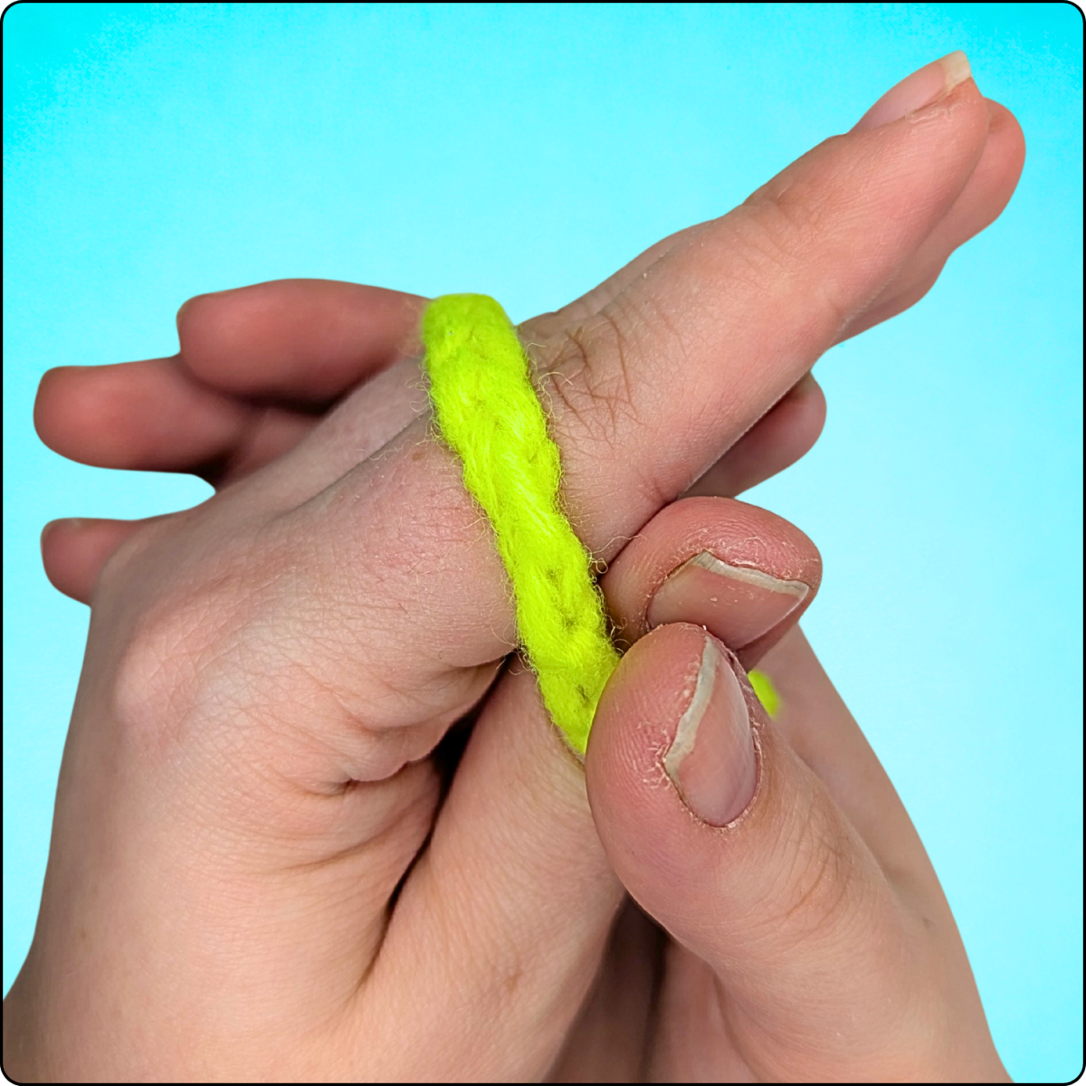 Blog-Inhaltsbild für '🧶 Häkeln für Kinder – Teil 1: Die ersten Schritte'
