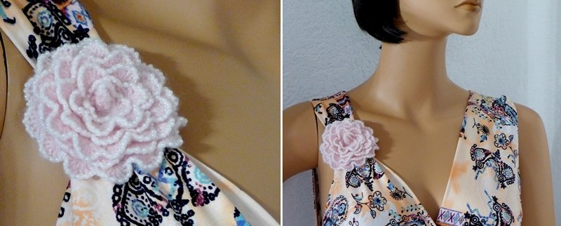 Blog-Inhaltsbild für 'Kostenlose Häkelanleitung: 3D-Blüten mit und ohne Perlen häkeln'