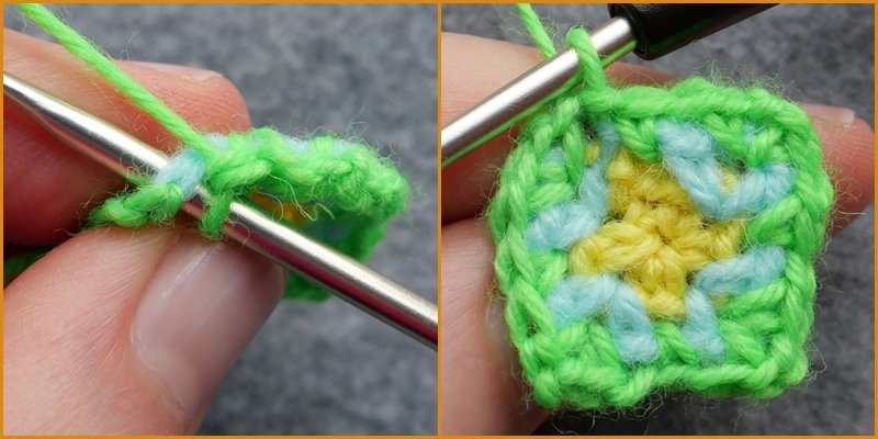 Blog-Inhaltsbild für 'Geniales Häkelmuster von innen nach außen - Kostenlose Häkelanleitung für Tasche'