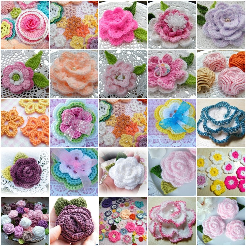 Blog-Inhaltsbild für '3D-Blüte - Schnell aus Garnresten gehäkelt'