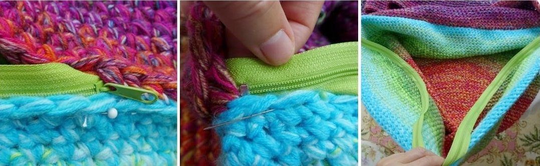 Blog-Inhaltsbild für 'Kostenlose Häkelanleítung Bezug für Sitzball aus Wollresten'