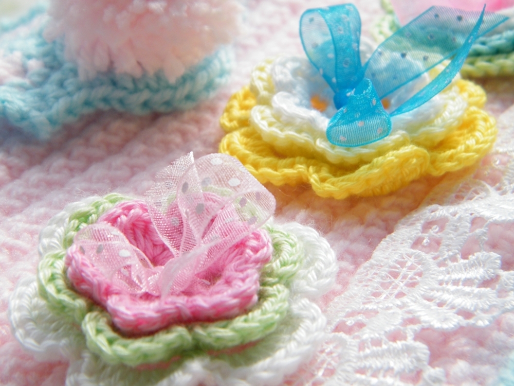 Blog-Inhaltsbild für '3D-Blüte - Schnell aus Garnresten gehäkelt'