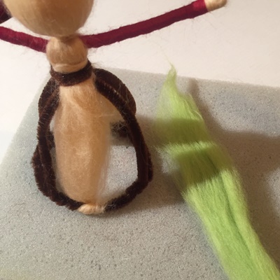 Blog-Inhaltsbild für 'Zarte Fee aus Filz ("Märchenwolle") - Teil 2'