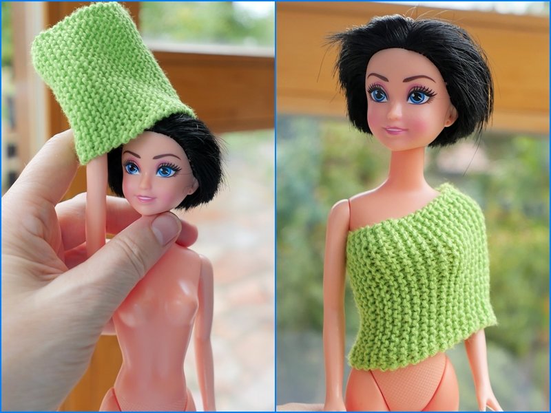 Blog-Inhaltsbild für 'Stricken mit Kindern: Kinderleichte Puppenmode für Strickanfänger'