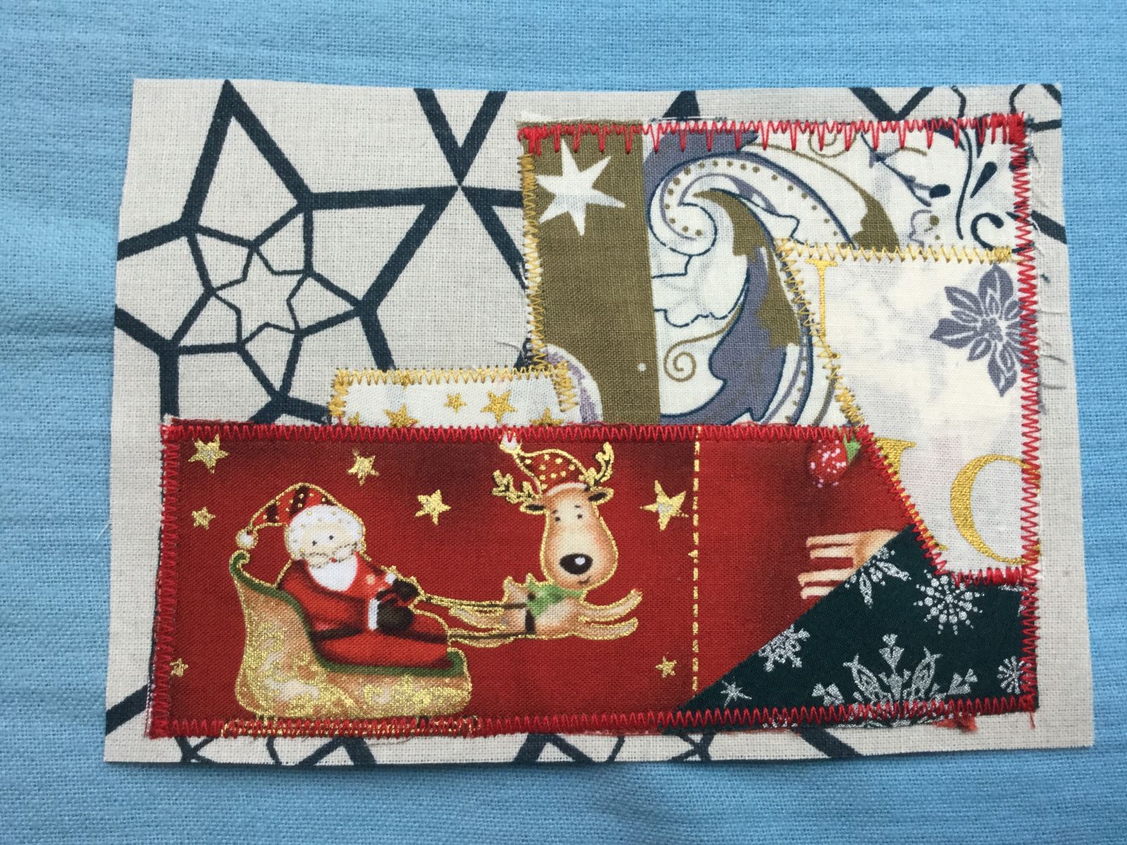 Blog-Inhaltsbild für 'Kostenlose Nähanleitung: weihnachtliche Stoffpostkarten'