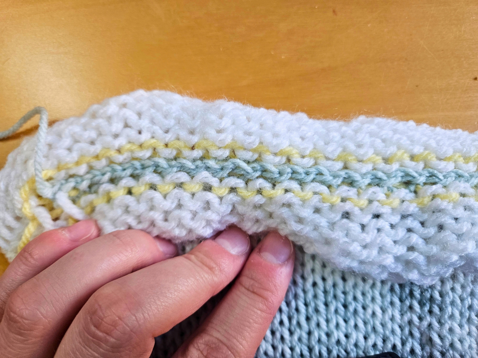 Blog content image for 'Knit Fingerless Gloves with a Thumb Hole on the Addi Express Kingsize'