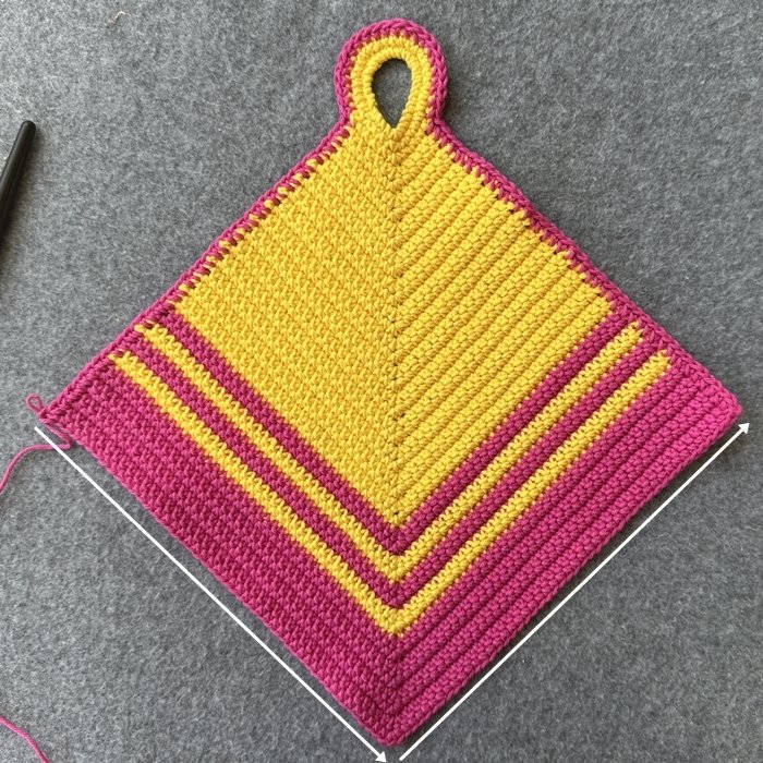 Blog-Inhaltsbild für 'Topflappen häkeln für Anfänger'