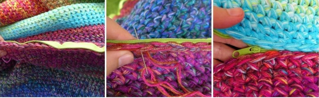 Blog-Inhaltsbild für 'Kostenlose Häkelanleítung Bezug für Sitzball aus Wollresten'