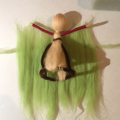 Blog-Inhaltsbild für 'Zarte Fee aus Filz ("Märchenwolle") - Teil 2'