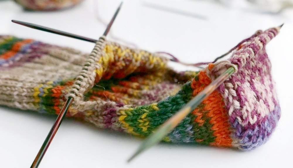 Blog-Inhaltsbild für 'Socken-Workshop Teil 3: Spickel, Fuß und Spitze'
