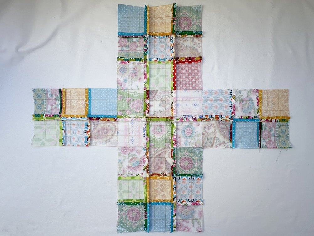 Blog-Inhaltsbild für 'Kindertasche im Patchwork-Style - Kostenlose Nähanleitung'